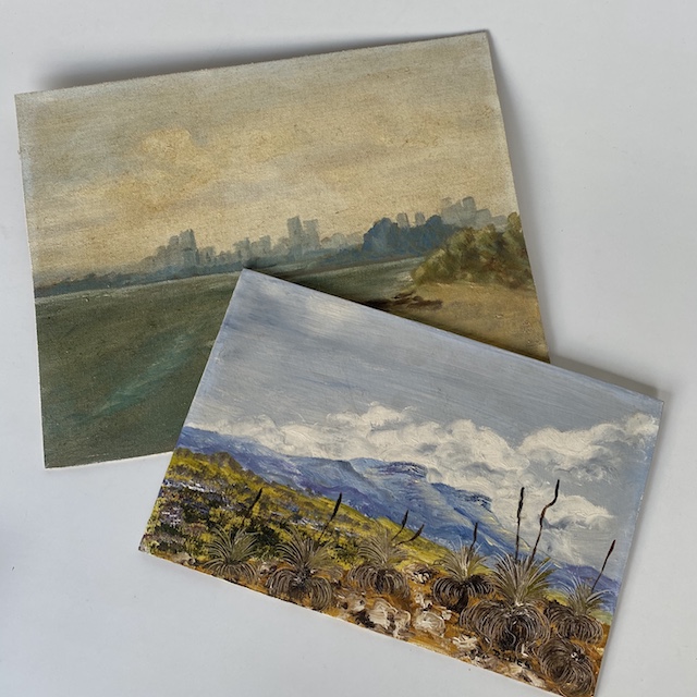 ARTWORK, Landscape Painting on Art Board